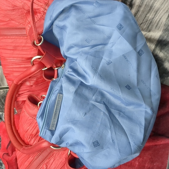 Donald j. Pliner red pleated bag - Picture 8 of 16